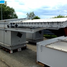 Manufacturing of stainless steel slide gates at FERRMIX CONSTRUCTION OÜ factory