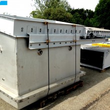 Manufacturing of stainless steel slide gates at FERRMIX CONSTRUCTION OÜ factory